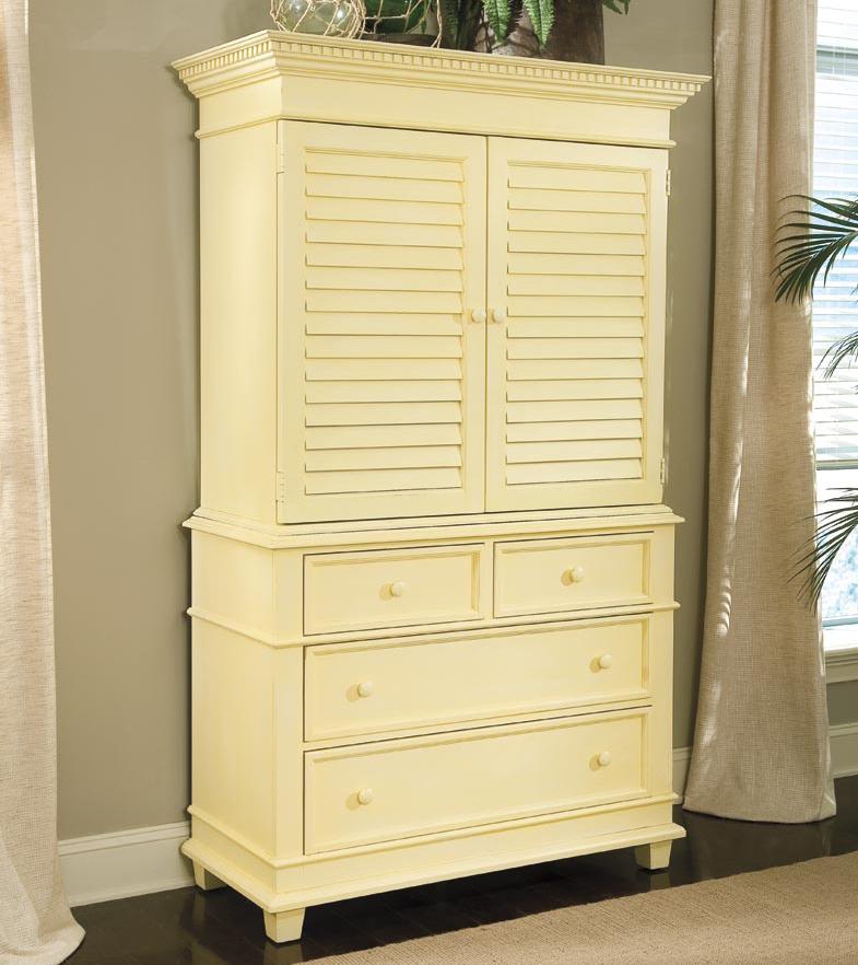 Linwood Furniture Villages of Gulf Breeze Single Dresser with Bar Hutch